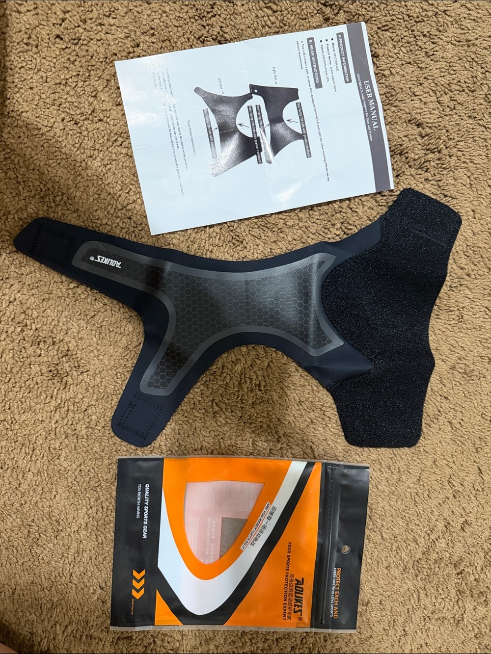 ZULUKE ankle Support Brace in Black